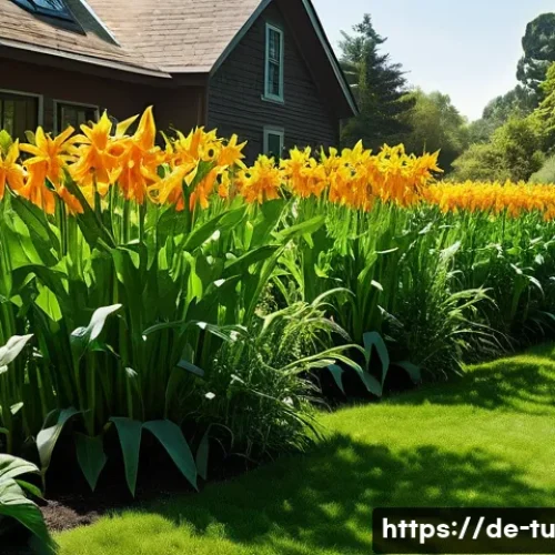 Home 33 길드 생태계 정원 설계와 미세기후 조절 - **Prompt:** A vibrant, sun-drenched garden bed showcasing the "Three Sisters" plant guild in full, h...